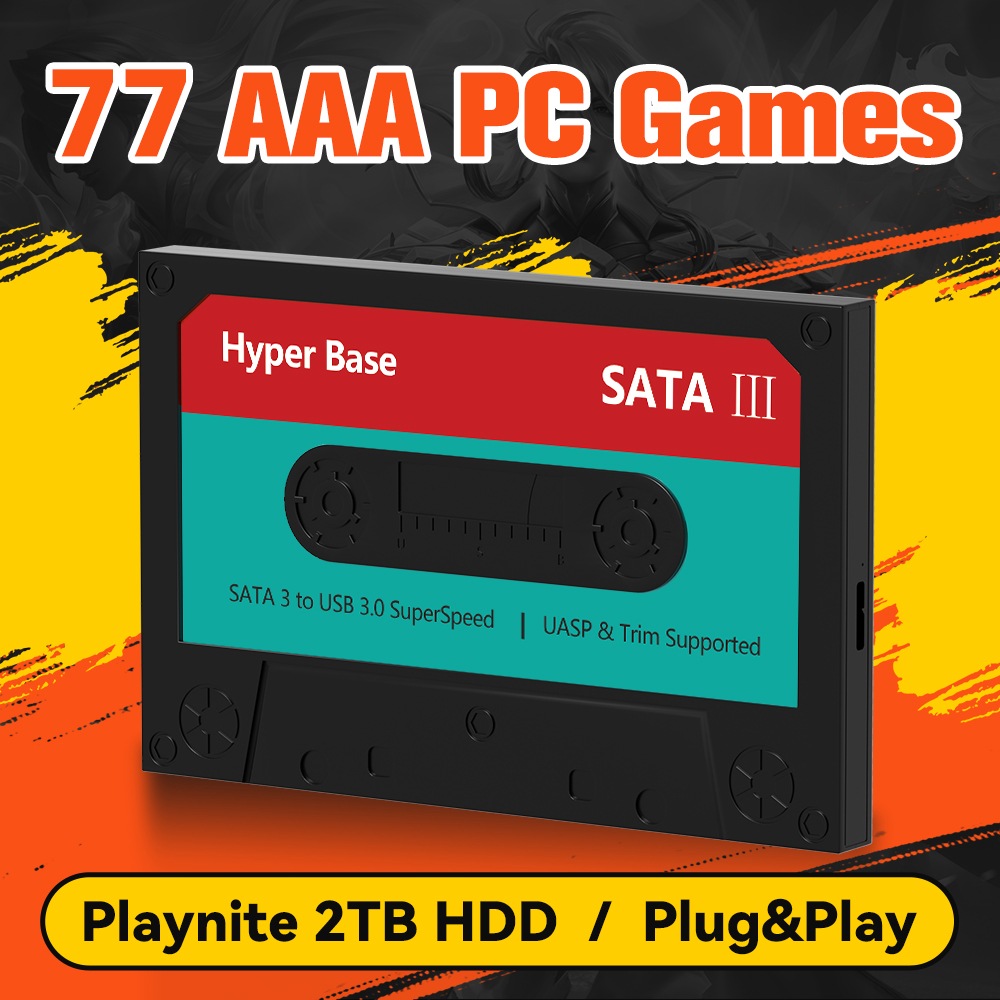 Pc Gaming Aaa - Playnite 2TB Gaming-Festplatte mit 77 AAA-Spielen
