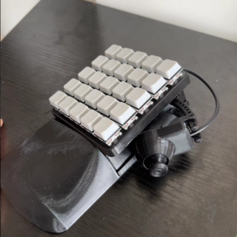 Joystick Pc Gaming - DIY Einhand-Spiel-Joystick-Gaming-Tastatur, individuell anpassbar, 25 Tasten,
