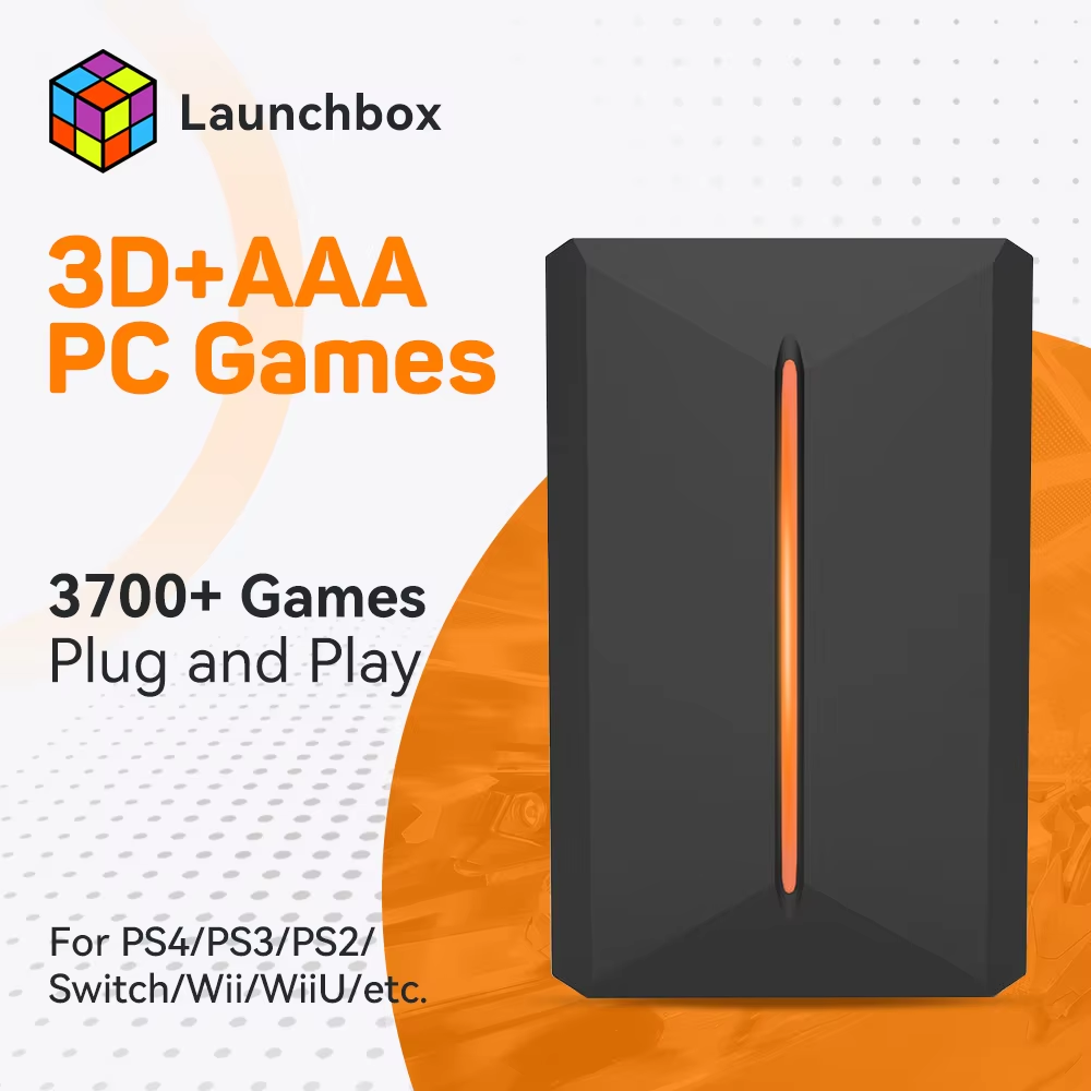 Pc Gaming Aaa - Launchbox 500G Gaming-Festplatte für PS4/PS3/Switch/PS2/PS1/WII/WIIU Emulator-Spielkonsolen