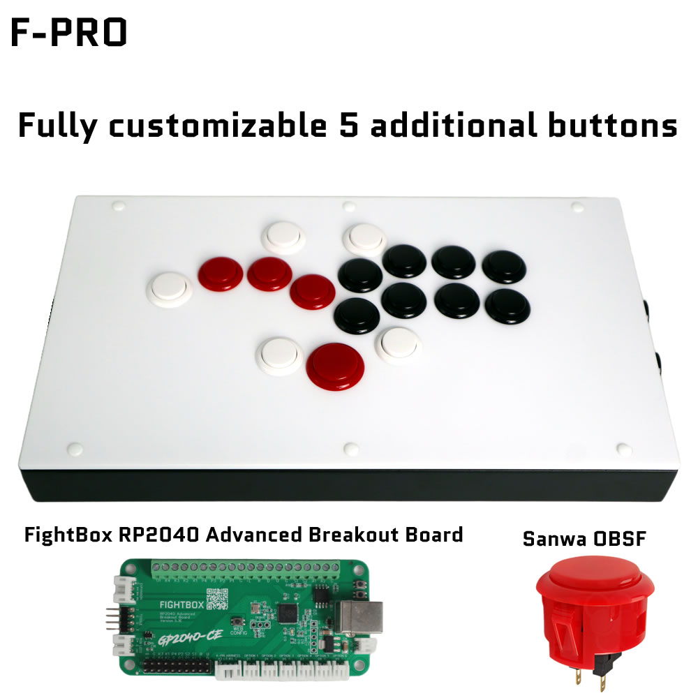 Joystick Pc Gaming - FightBox F-PRO All Button Hebellose Arcade-Gamecontroller