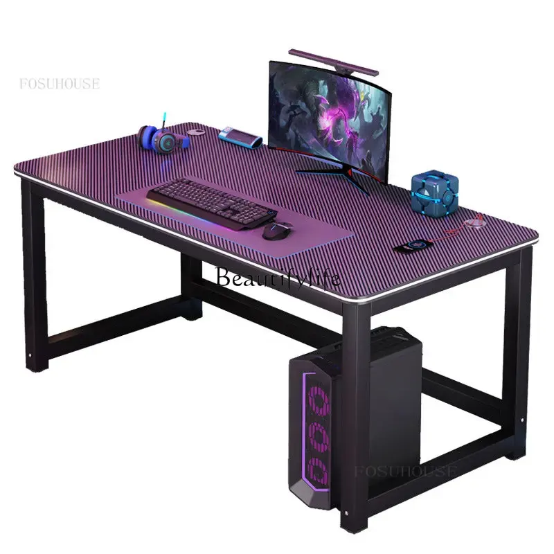 Pc Gaming Cafe - Minimalistischer moderner Computertisch, Haushalt, Schlafzimmer, Studentenwohnheim,