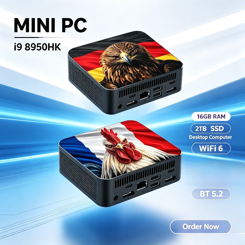 Pc Gaming I9 - Intel i9 8950HK 2026 Mini-Desktop-Gaming-Computer, 16GB