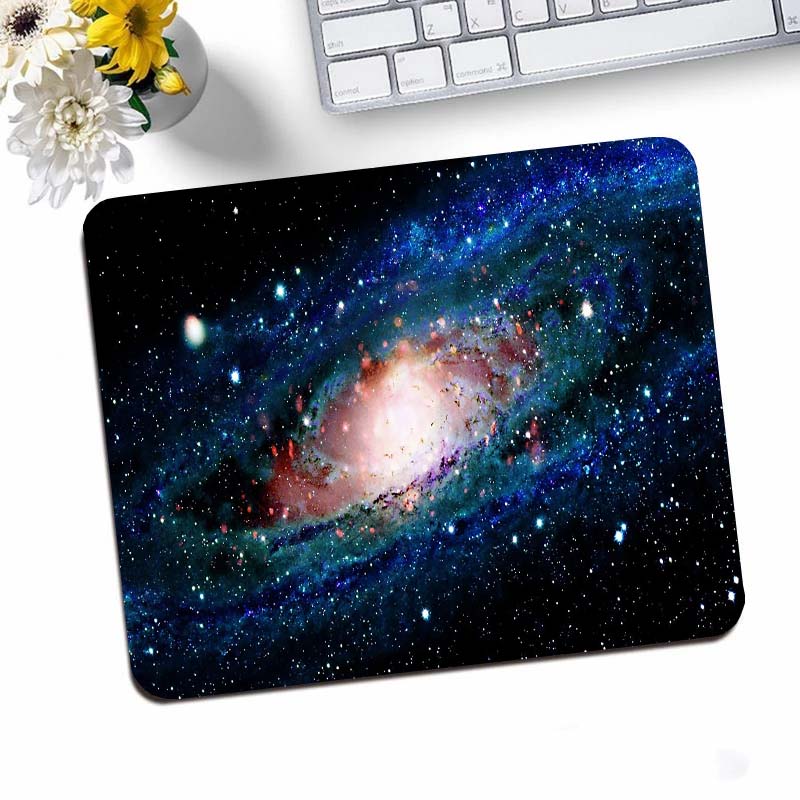 Pc Gaming Kawaii - Galaxy Kleines Gaming-Mauspad, Schreibtischunterlage, Gummimatte, rutschfest,