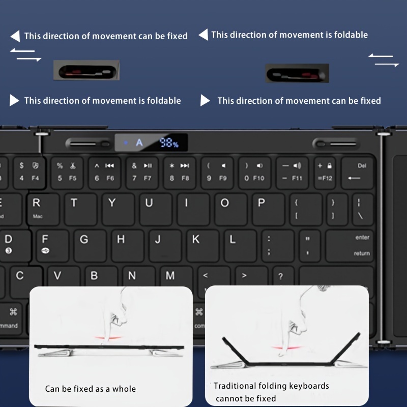 Kabellose Klapptastatur mit Hi – Rgb Keyboard Wrist Rest Bewertung und Preis