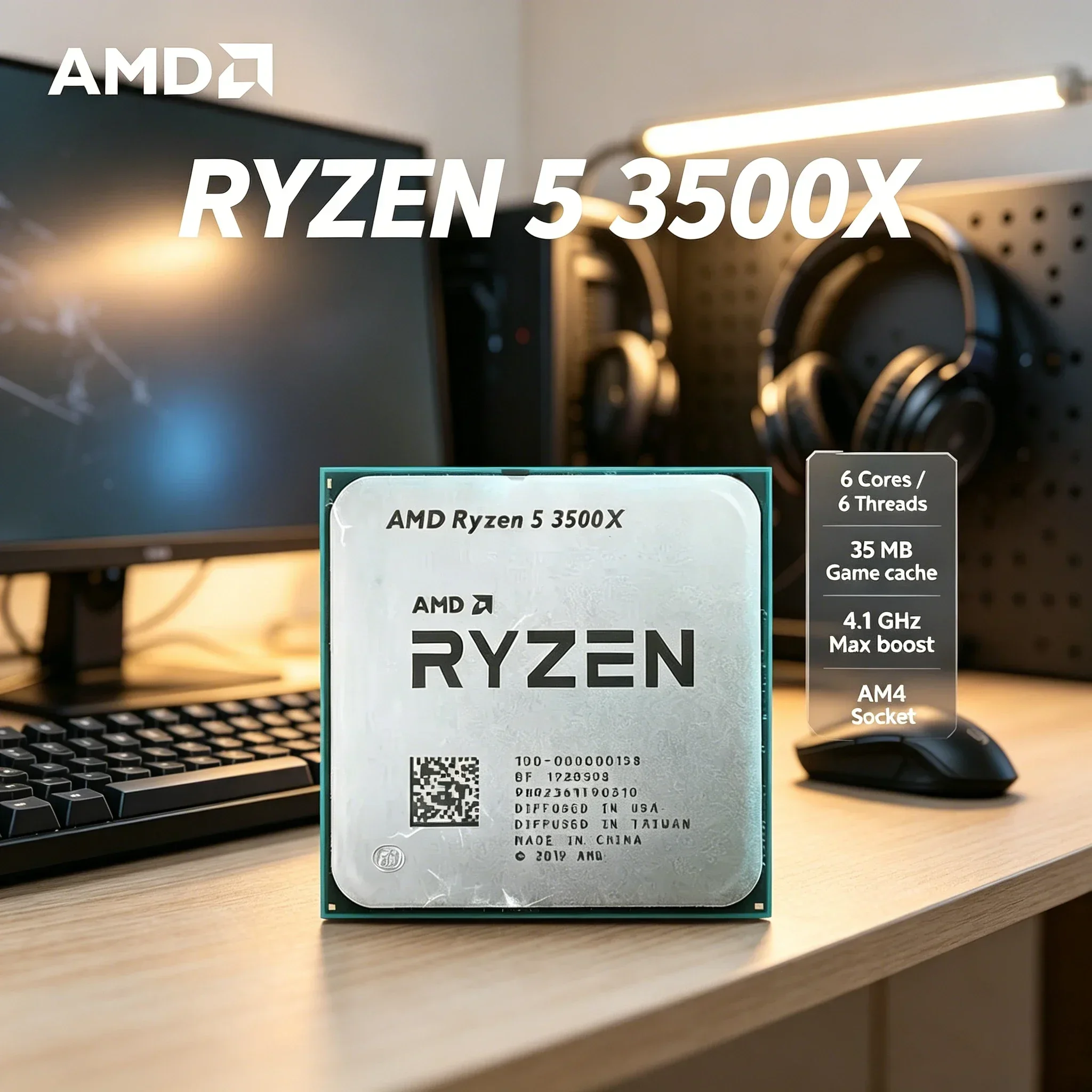 AMD Ryzen 5 3500X Desktop-Gami – Pc Gaming Cafe Bewertung und Preis
