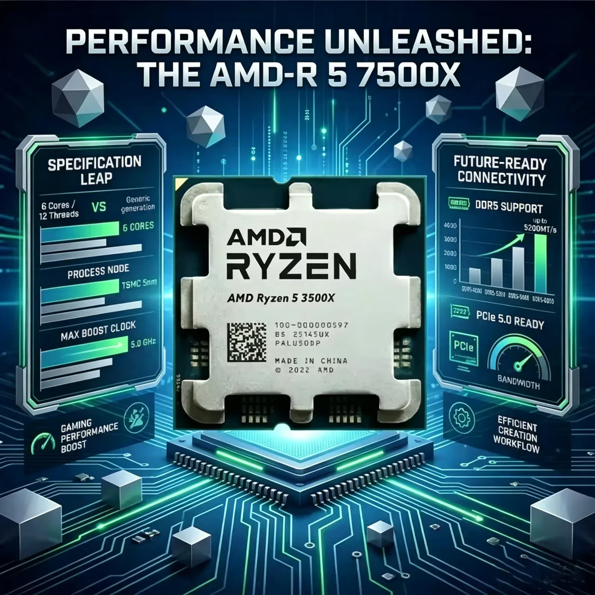 AMD Ryzen 5 3500X Desktop-Gami – Pc Gaming Cafe Bewertung und Preis