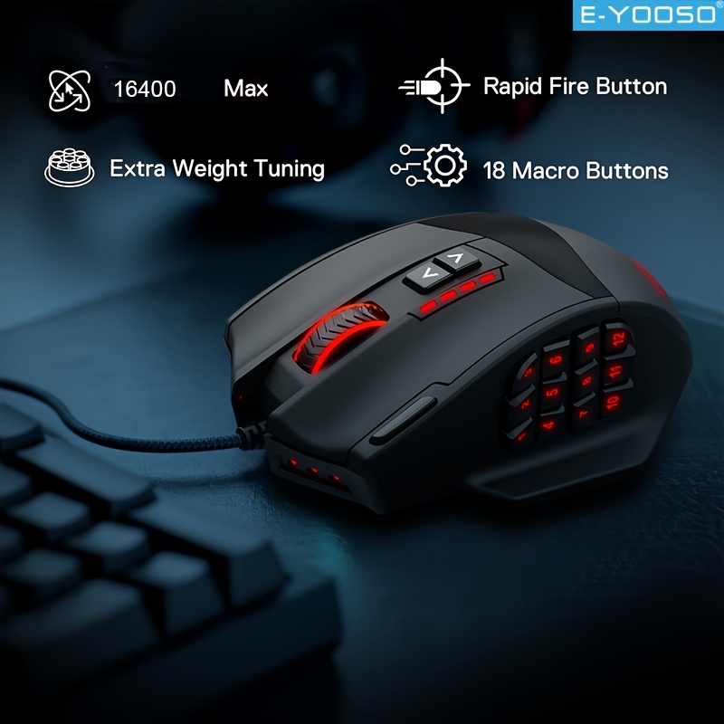 E-YOOSO RGB-Gaming-Maus mit Ka – Pc Gaming Editing Bewertung und Preis