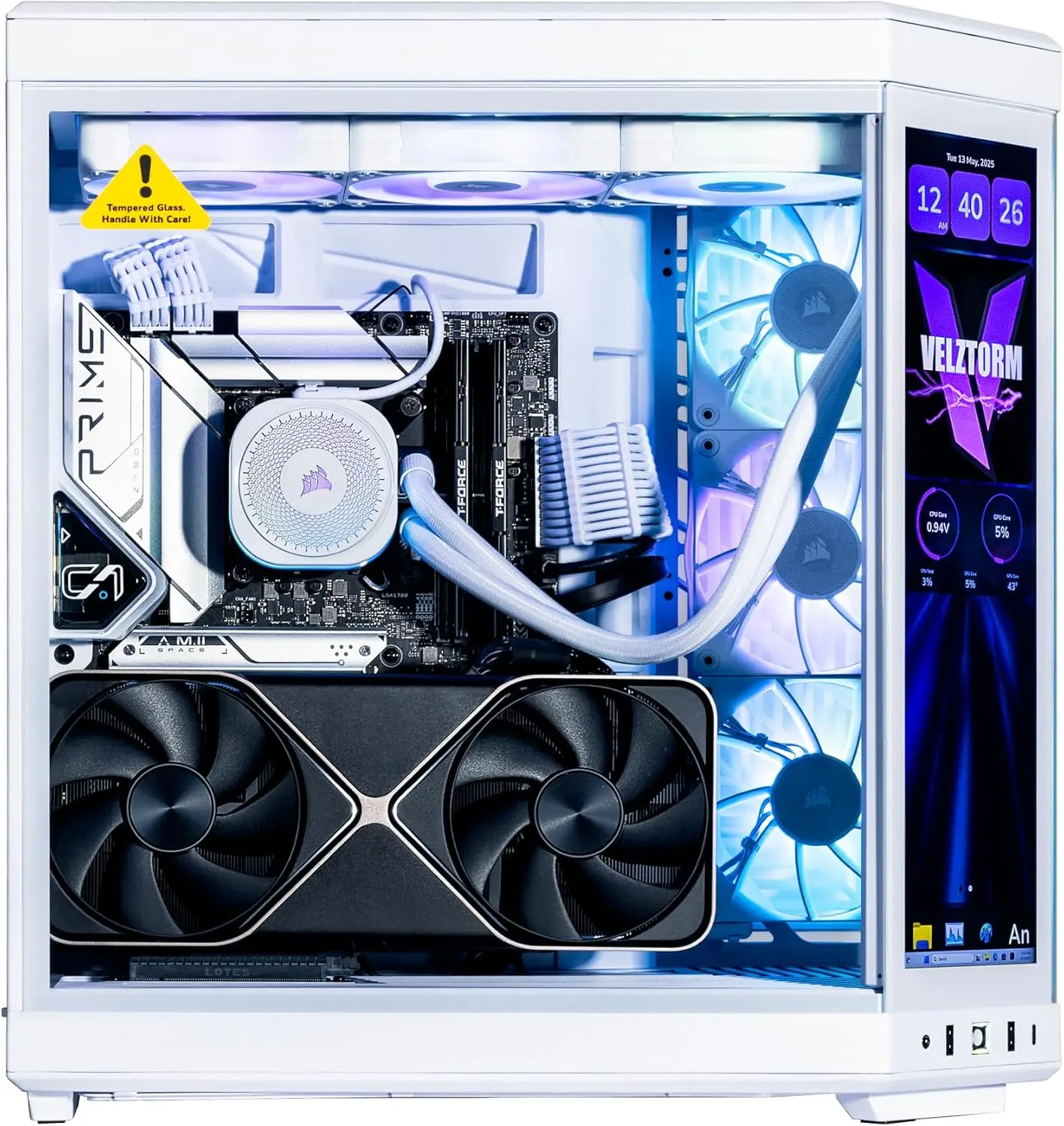 Velztorm LCD Weiß Praetix Maßg – Pc Gaming Y70 Bewertung und Preis