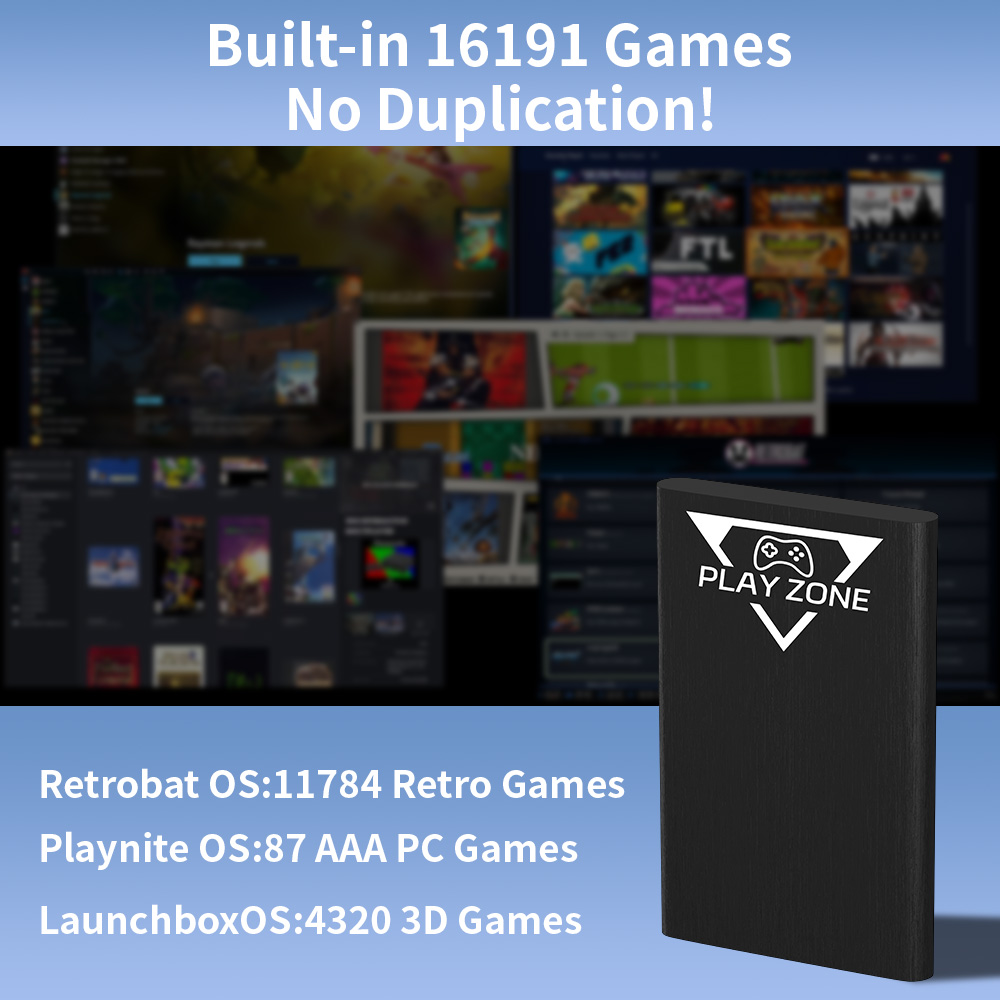 Play Zone 1TB Tragbare Gaming- – Pc Gaming Aaa Bewertung und Preis