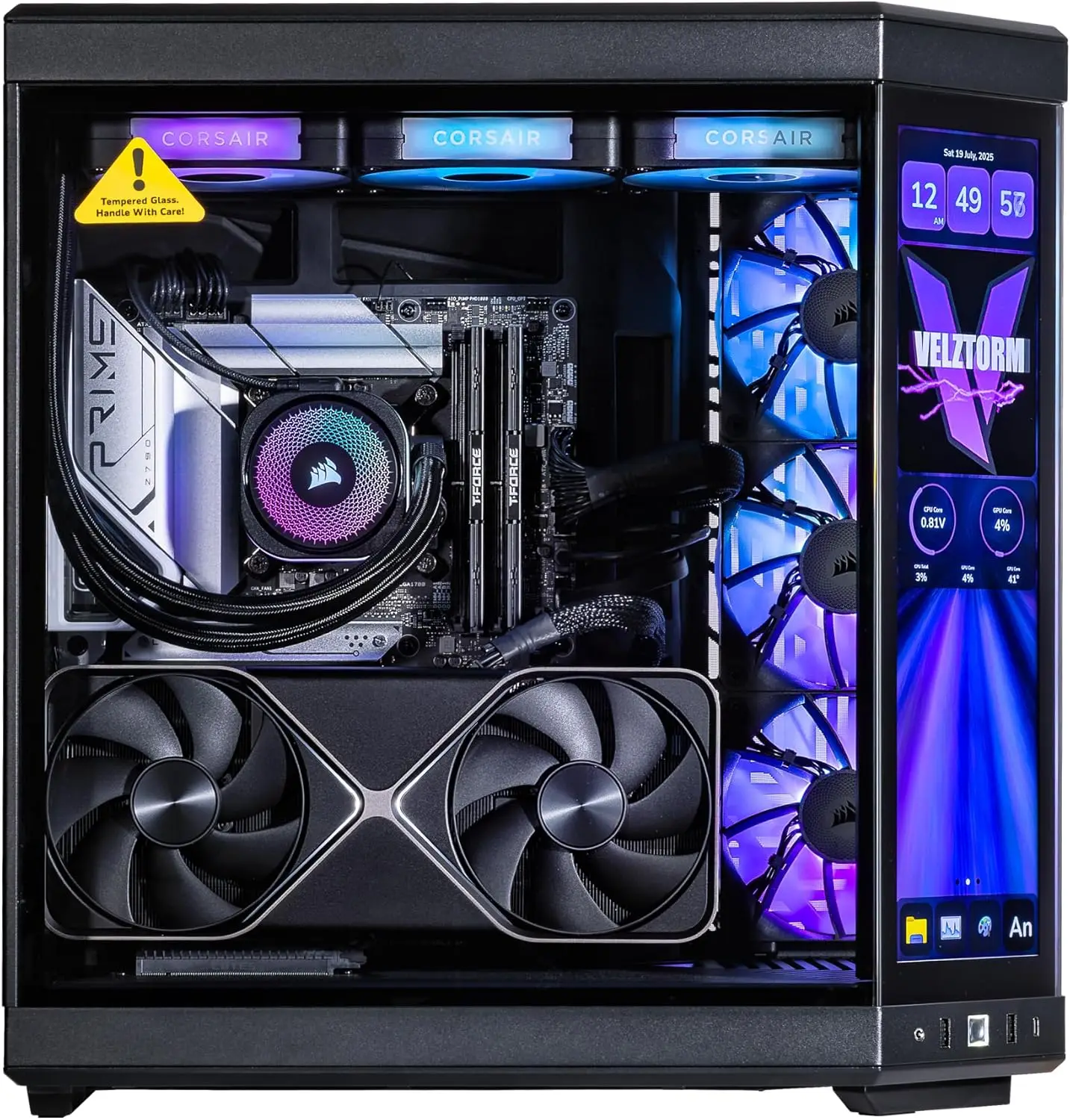 Velztorm LCD Schwarz Praetix M – Pc Gaming Y70 Bewertung und Preis