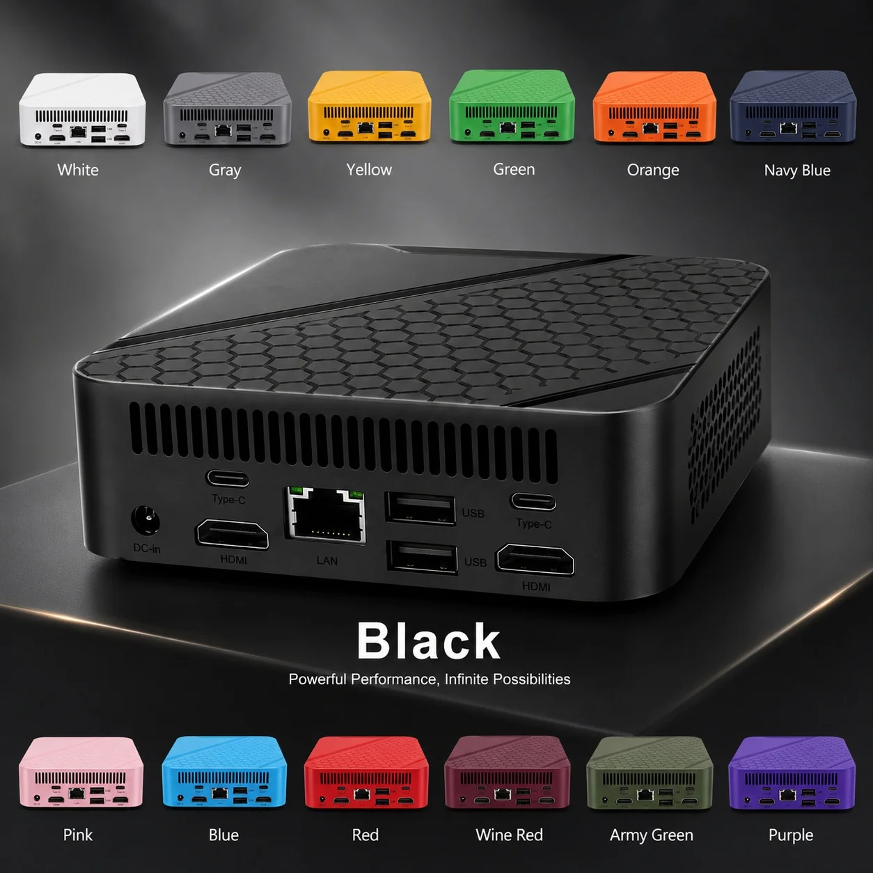 Farbenfroher tragbarer Mini-PC – Pc Gaming Editing Bewertung und Preis